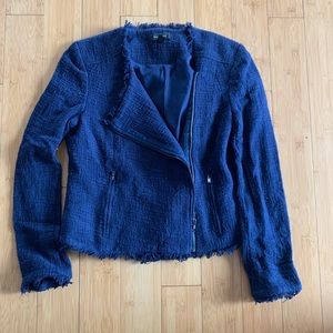 Halogen Navy tweed jacket